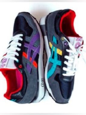 NEW ASICS GT-II Hanon Northern Liites Black Purple Sneakers 11.5 Rare Deadstock